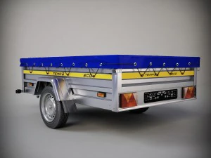 trailer tema 3D Model