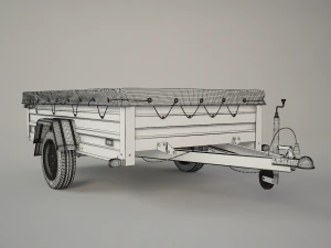 trailer tema 3D Model