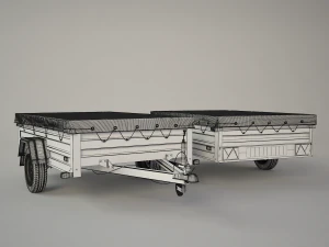 trailer tema 3D Model