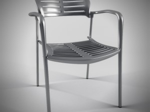 toledo stacking chair and table 3D Model