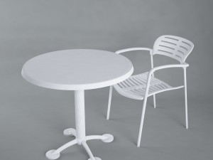 toledo stacking chair and table 3D Model