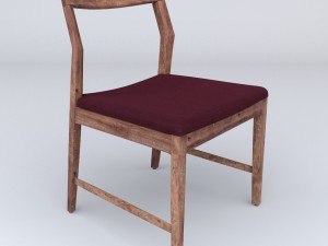 krusin side chair and krusin side table 3D 모델