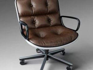 silla ejecutiva pollock Modelo 3D