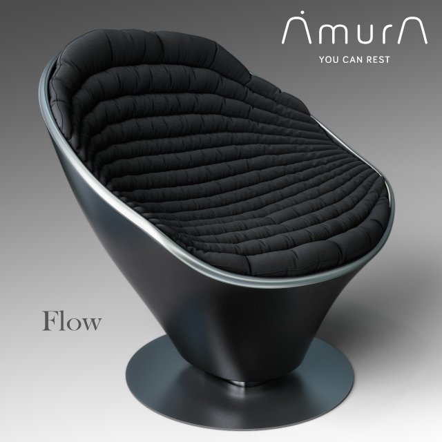 flow armchair Modelo 3D .c4d .max .obj .3ds .fbx .stl .blend 