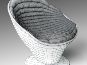 flow armchair Modelo 3D