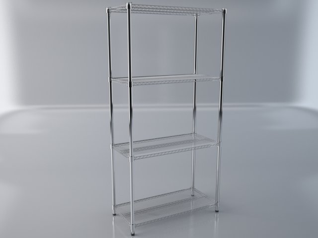 storage shelf 3D Model .c4d .max .obj .3ds .fbx .stl .blend 