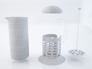 french teaglass 3D Модель
