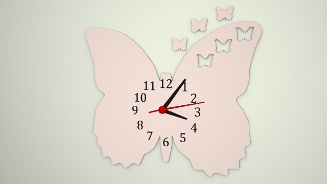 clock 3D Model .c4d .max .obj .3ds .fbx .stl .blend 
