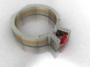 fashion ring 3D 프린트 모델