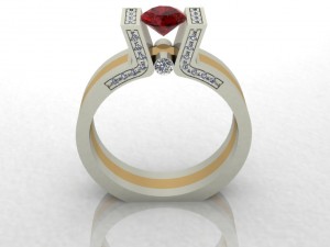 fashion ring 3D 프린트 모델