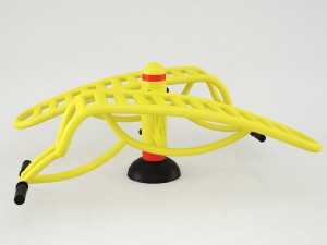 outdoor fitness equipment sit-up bench 3D 模型