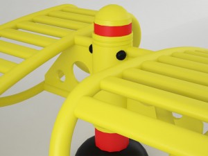outdoor fitness equipment sit-up bench 3D मॉडल