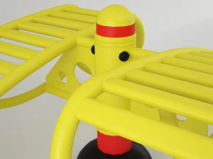 outdoor fitness equipment sit-up bench 3D Model