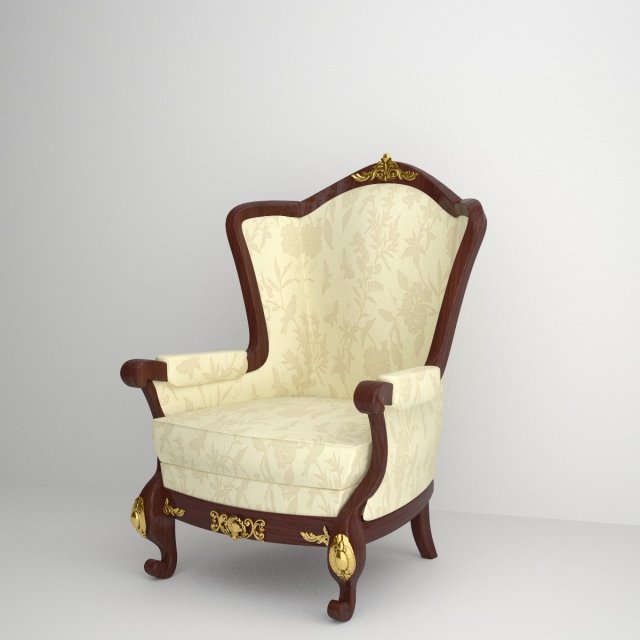classic armchair Modèle 3D .c4d .max .obj .3ds .fbx .stl .blend 
