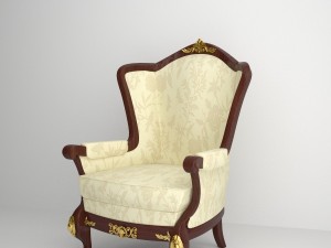 classic armchair Modèle 3D