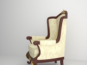 classic armchair Modèle 3D
