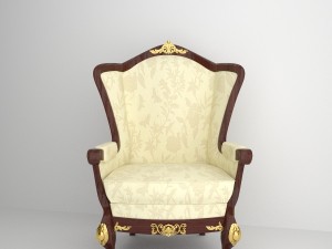 classic armchair Modèle 3D
