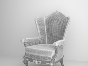 classic armchair Modèle 3D
