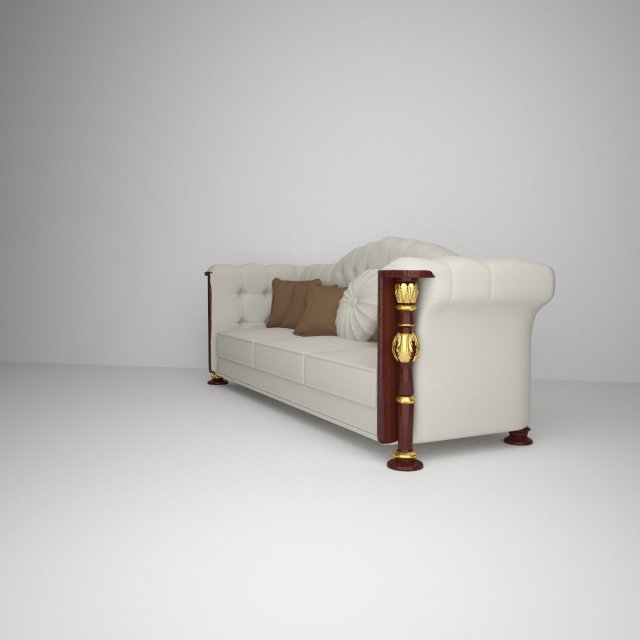 decorative sofa 3D Model .c4d .max .obj .3ds .fbx .stl .blend 