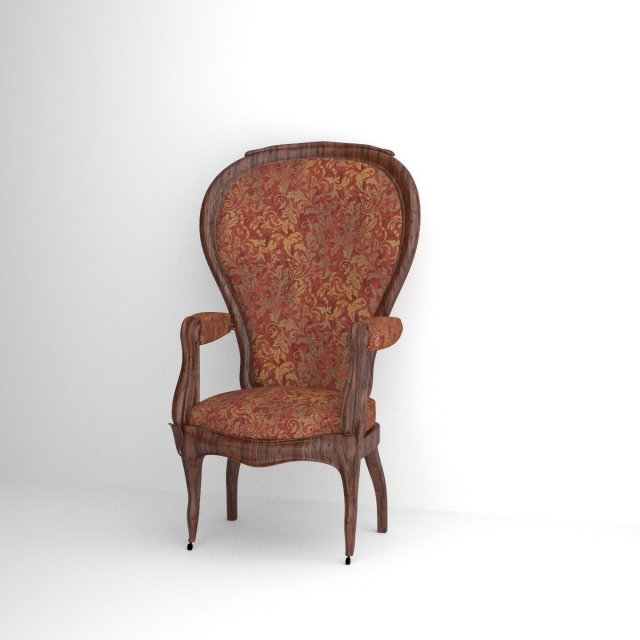 classic chair 3D Model .c4d .max .obj .3ds .fbx .stl .blend