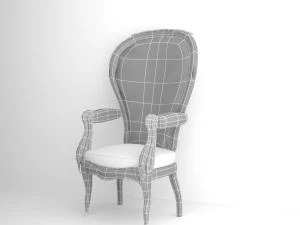 클래식 의자 3D 모델