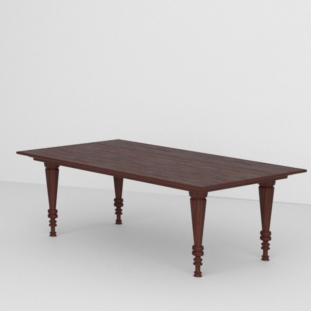 dining table Modelo 3D .c4d .max .obj .3ds .fbx .stl .blend 