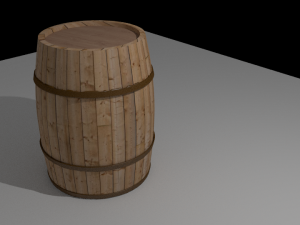 realistic barrel - textured 3D 模型