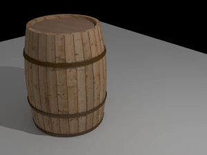 यथार्थवादी बैरल - बनावट 3D मॉडल