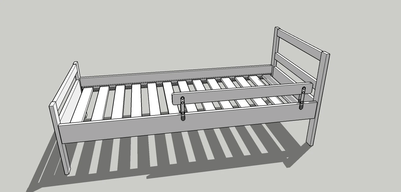 ikea childrens bed kritter 3D Model .c4d .max .obj .3ds .fbx .stl .blend 