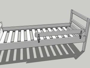 이케아 어린이침대 크리터 3D 모델