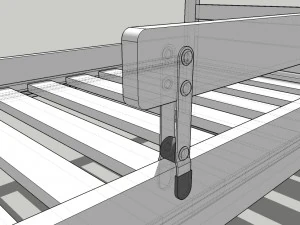 ikea childrens bed kritter 3D Model