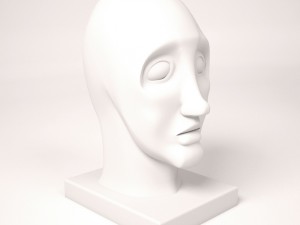 plaster head Model 3D