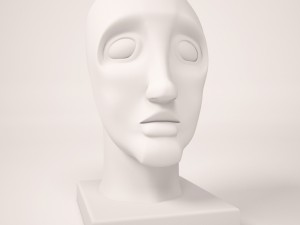 plaster head Model 3D