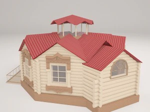 wooden house 3D Model