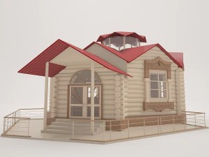 wooden house 3D Model