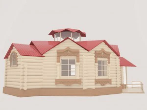 wooden house 3D Model