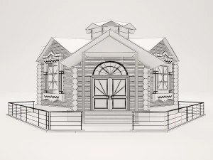 wooden house 3D Model