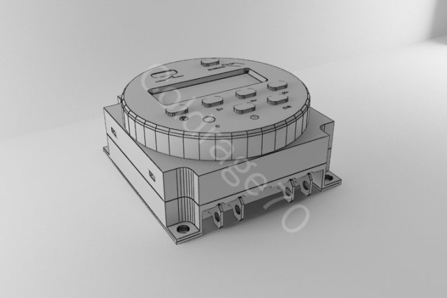 electronic thermometer 3D Модель .c4d .max .obj .3ds .fbx .stl .blend 