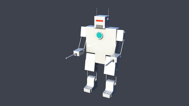 war robot 3D Model .c4d .max .obj .3ds .fbx .stl .blend 