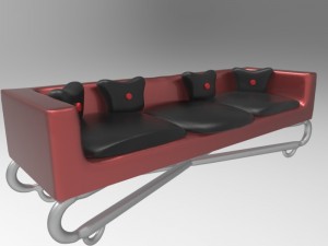 industrial sofa 3D Model