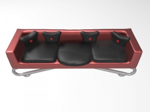 industrial sofa 3D Model