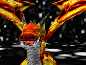 fire dragon Model 3D