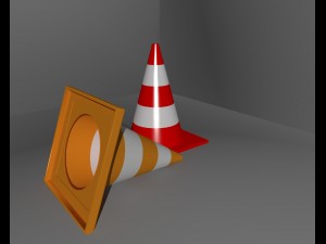 traffic cone Modello 3D