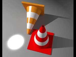 c&ocirc;ne de signalisation Modèle 3D