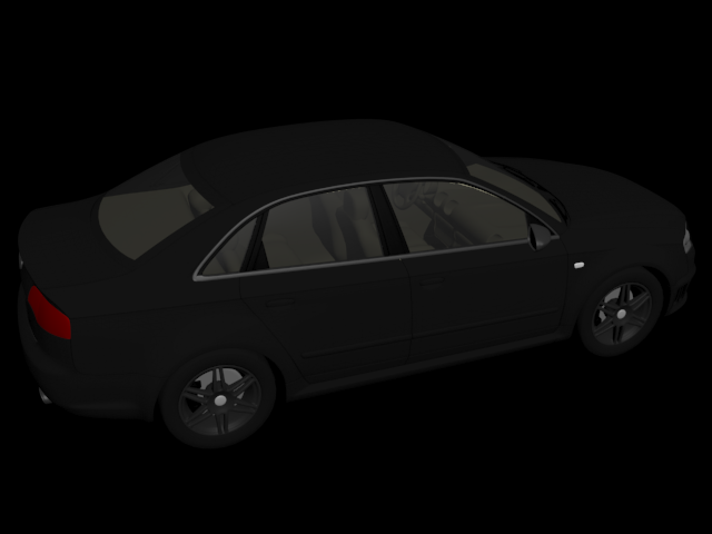 audi rs4 3D Model .c4d .max .obj .3ds .fbx .stl .blend 
