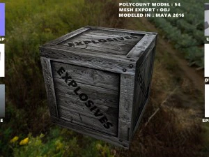 oggetto di gioco per casse di esplosivi Modello 3D