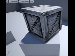 rekwizyt do gry w skrzynię z materiałami wybuchowymi Model 3D