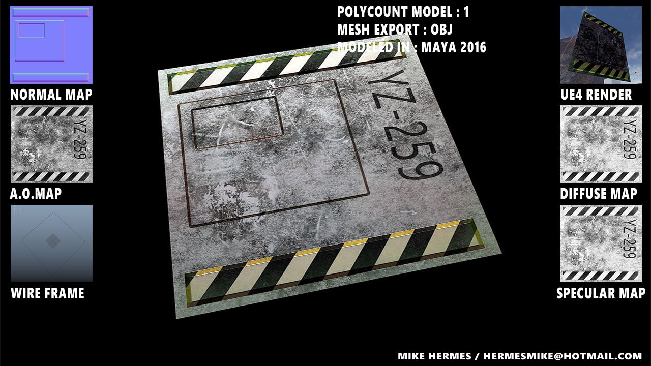 sci fi door polycount