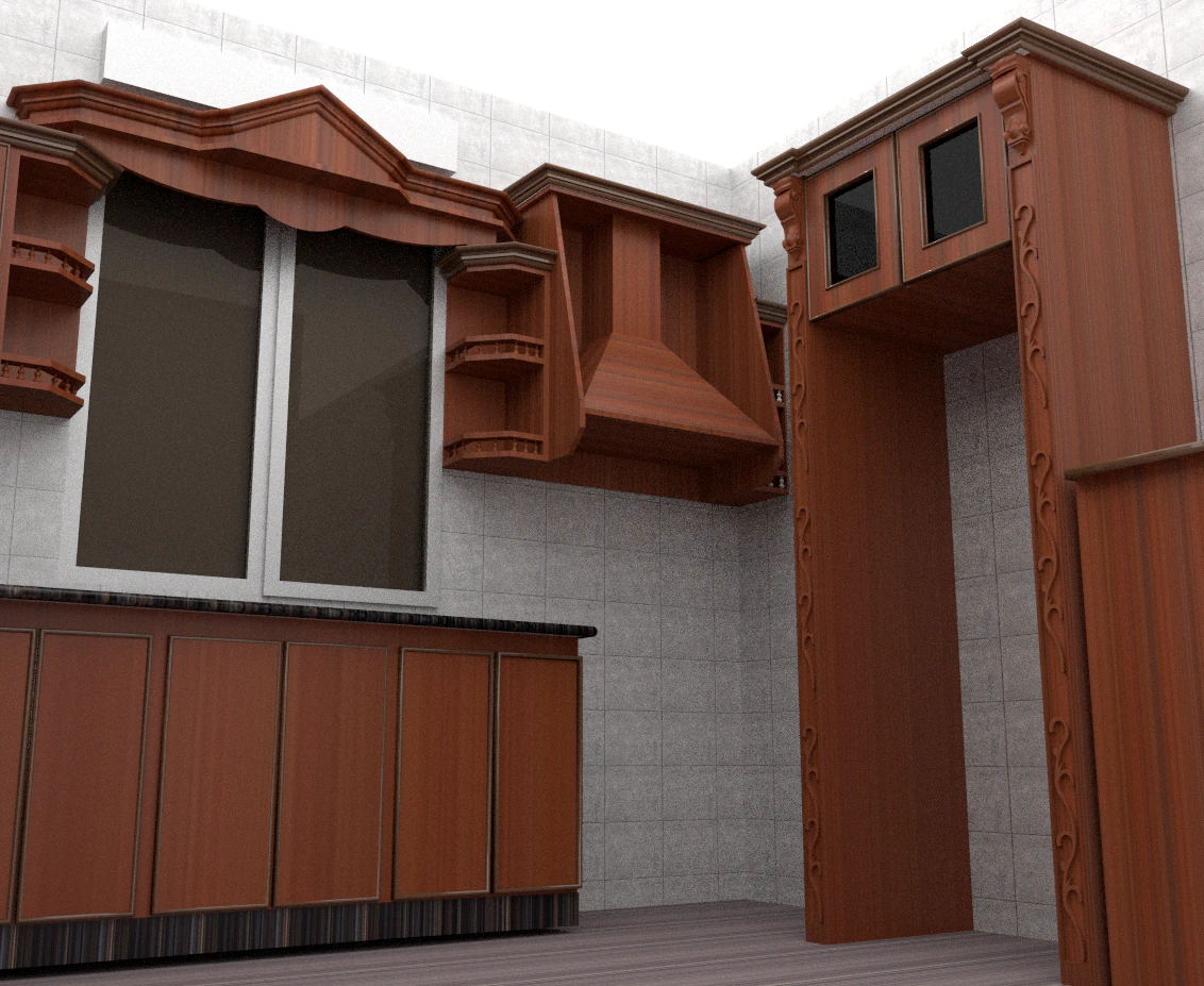 cuisine moderne Modèle 3D .c4d .max .obj .3ds .fbx .stl .blend 