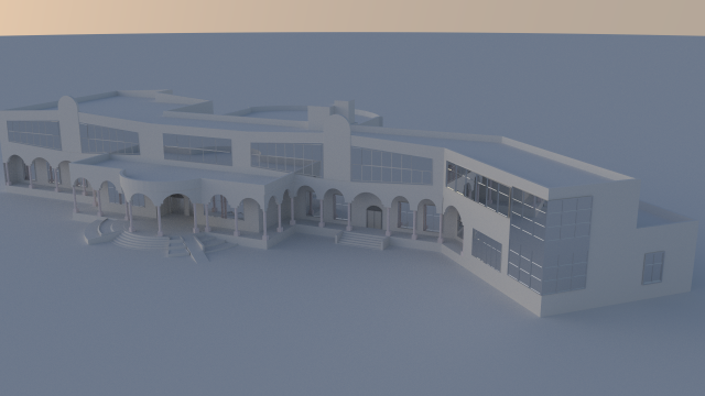 cultural center 3D Model .c4d .max .obj .3ds .fbx .stl .blend 